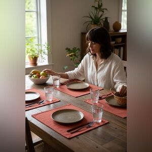 AROMATISK
Place mat, red, 35x45 cm (14x18 ") open box 5 mats